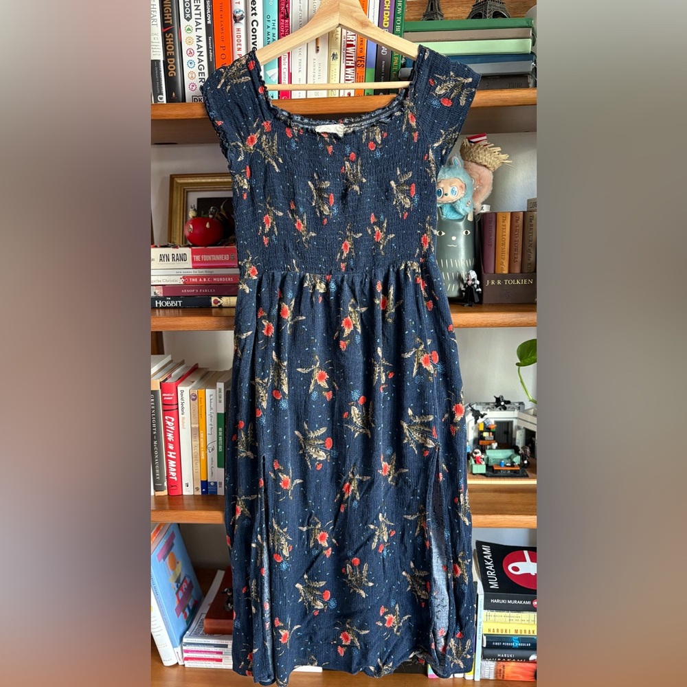 Navy Floral Summer Dress